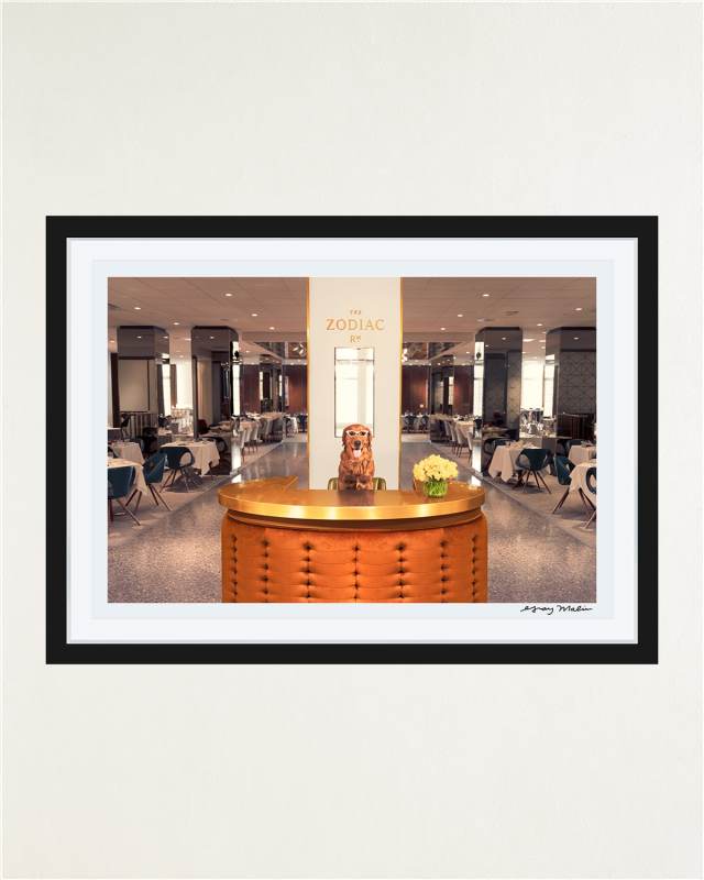 "Welcome to the Zodiac Room, Neiman Marcus, Downtown Dallas" Framed Fine Art Photography Print